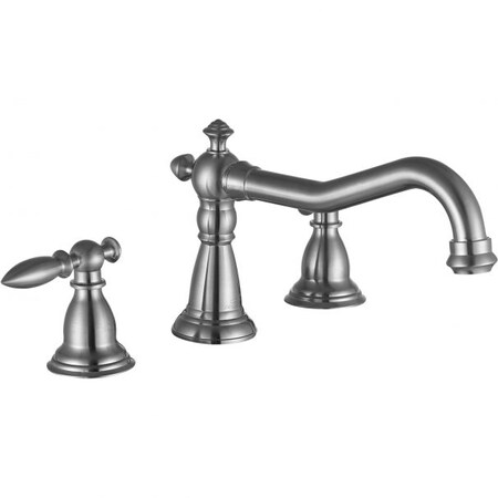 Anzzi Patriarch 8" Widespread Bathroom Sink Faucet in Brushed Nickel L-AZ179BN